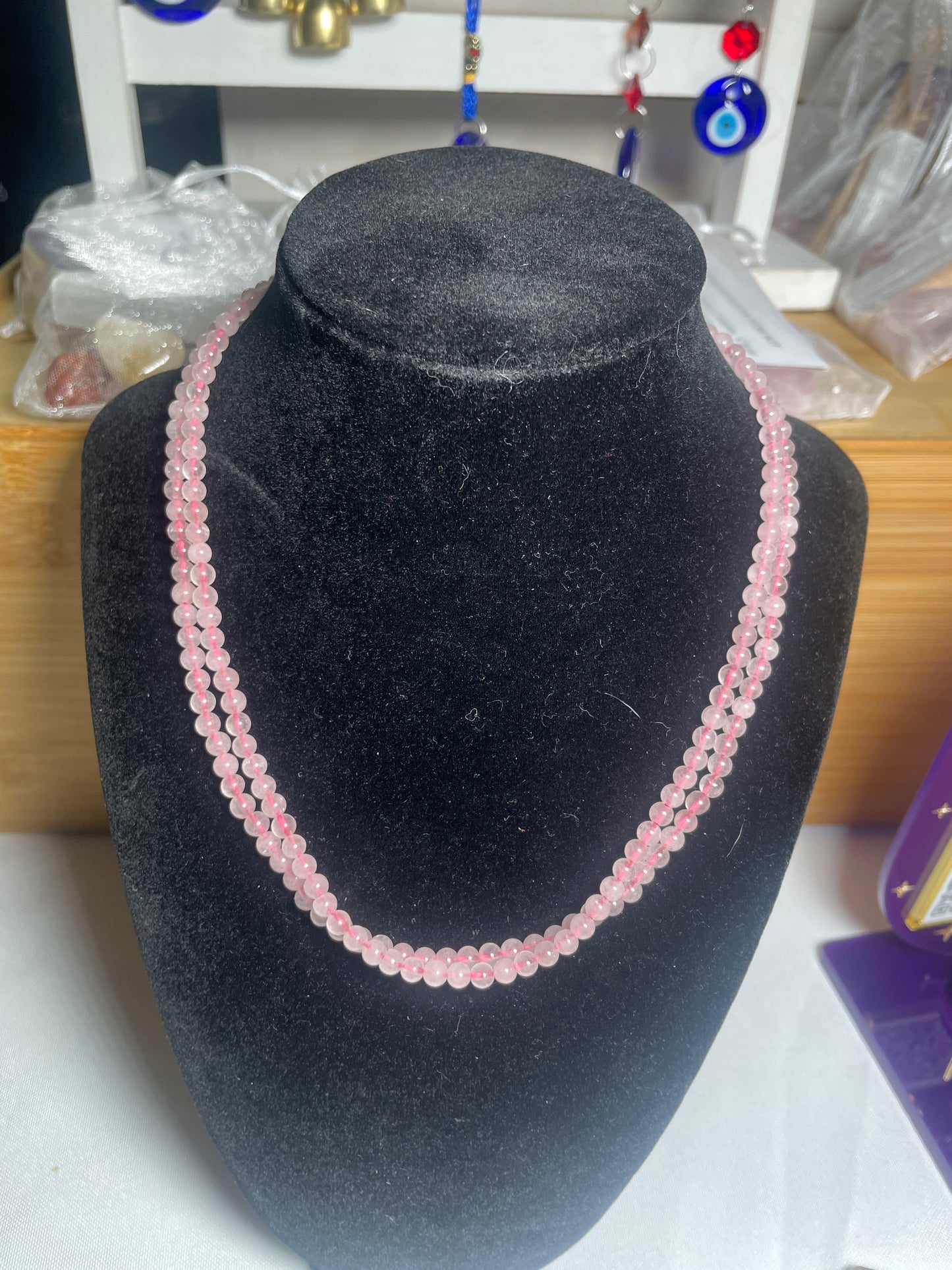 4mm Rose Quartz Choker