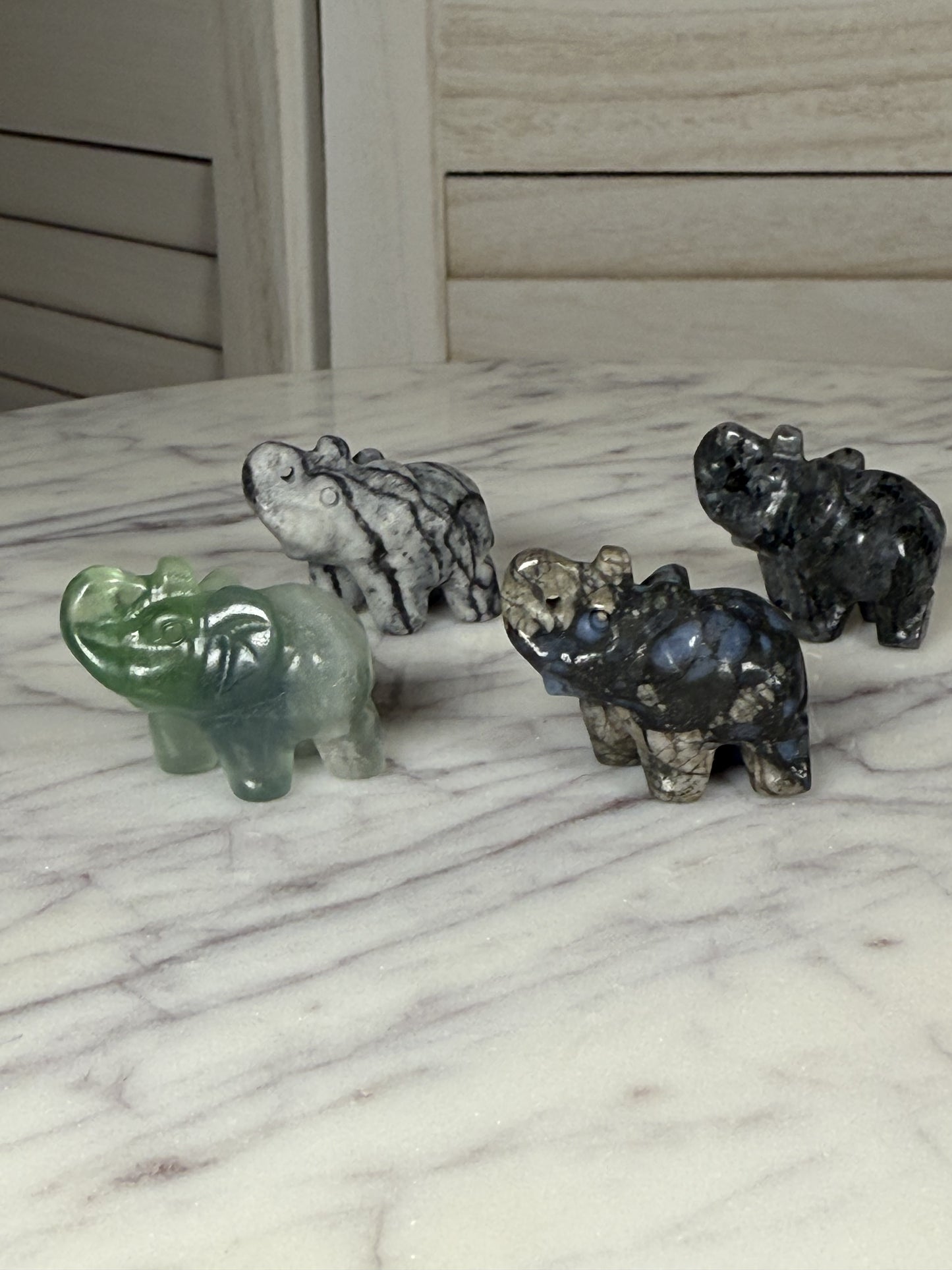 Soap Stone Mini Elephant Carving