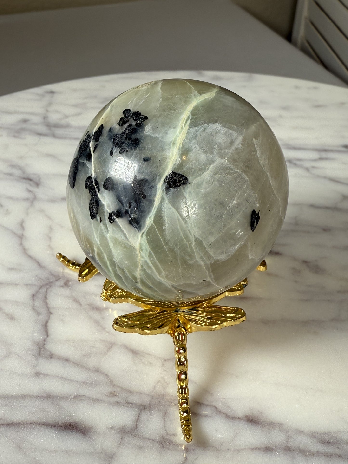 Green Moonstone Sphere