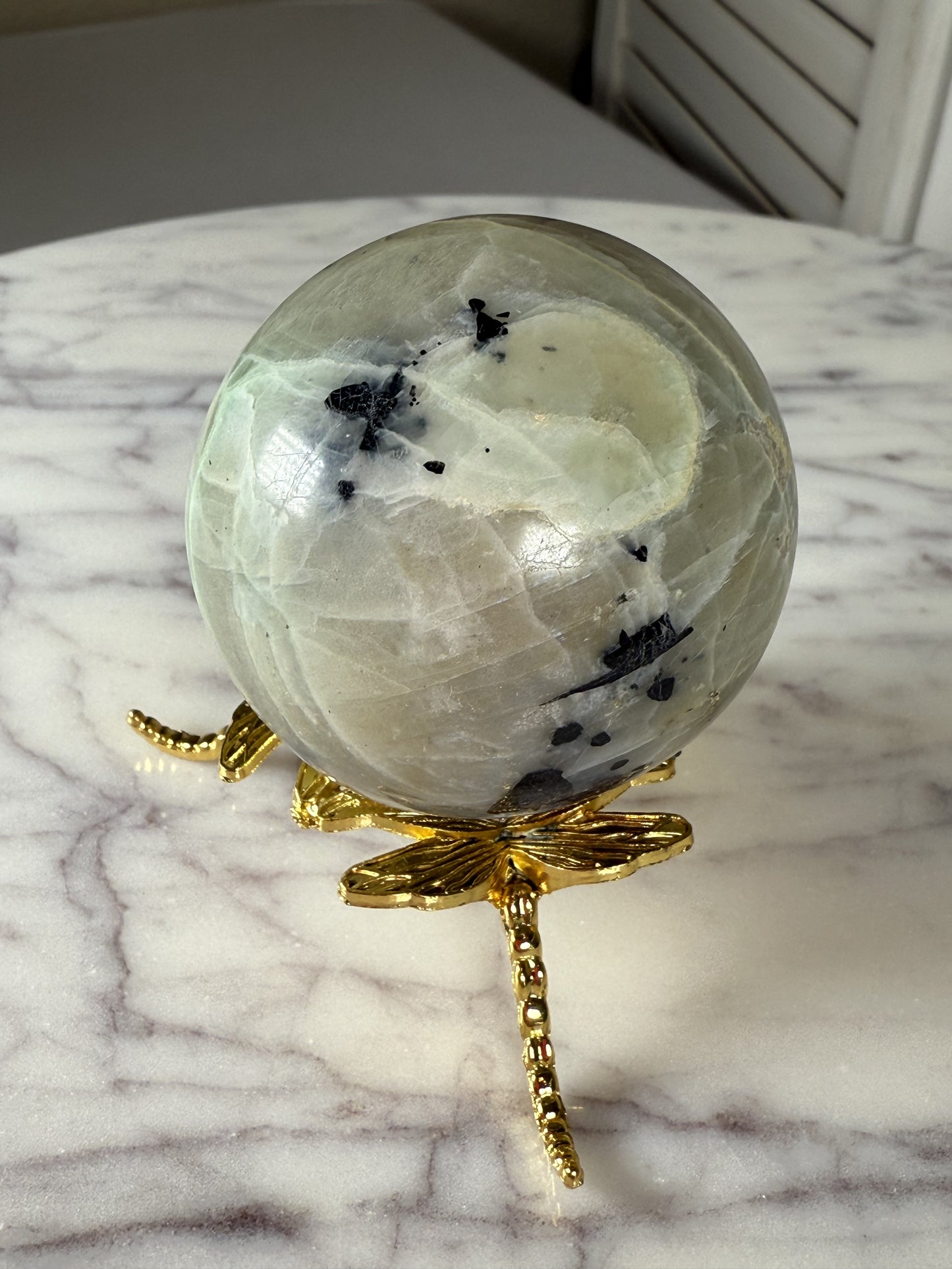 Green Moonstone Sphere