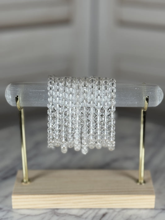 6mm Clear Quartz Bracelet