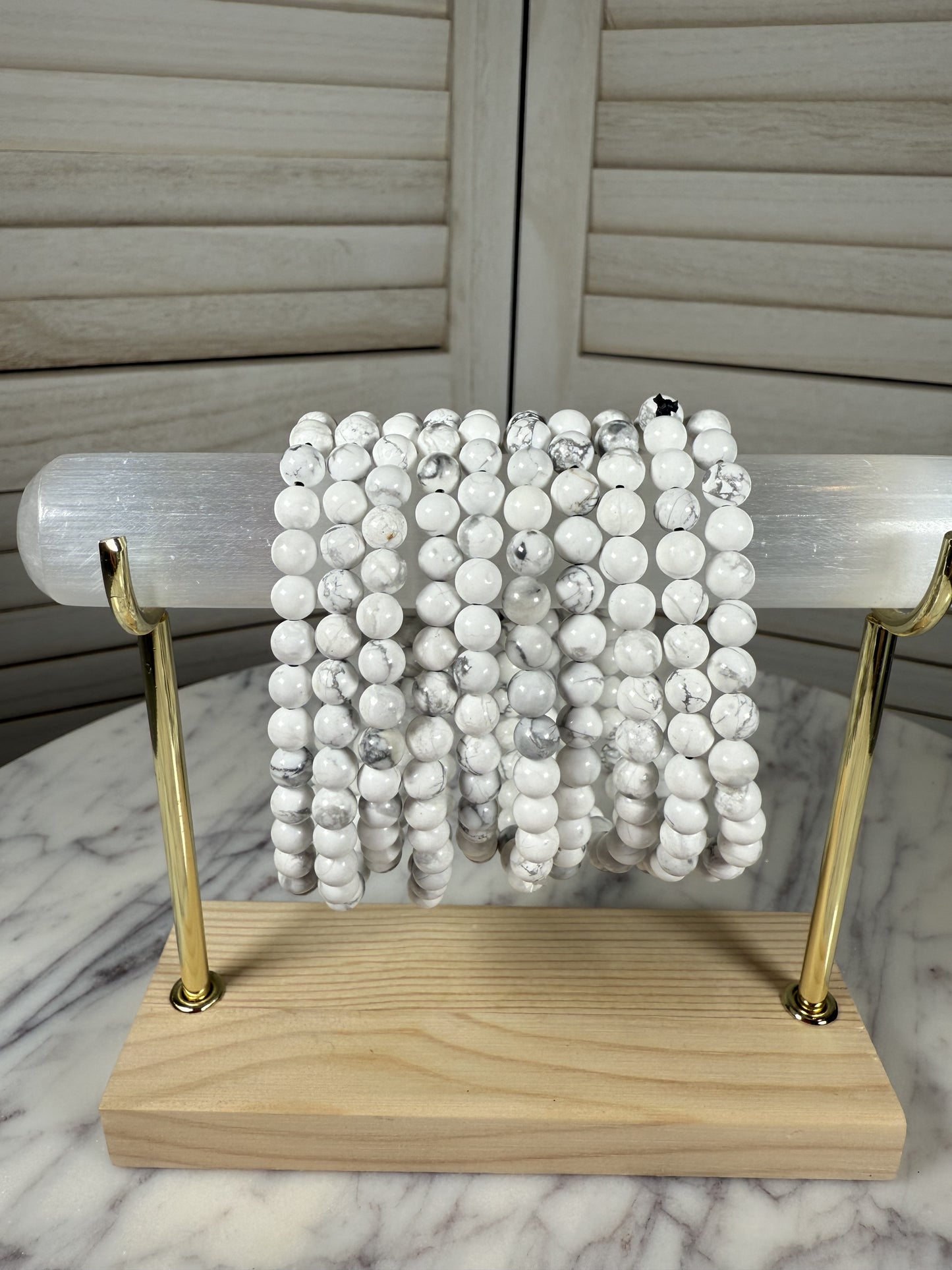 6mm Howlite Bracelet