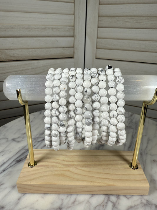 6mm Howlite Bracelet