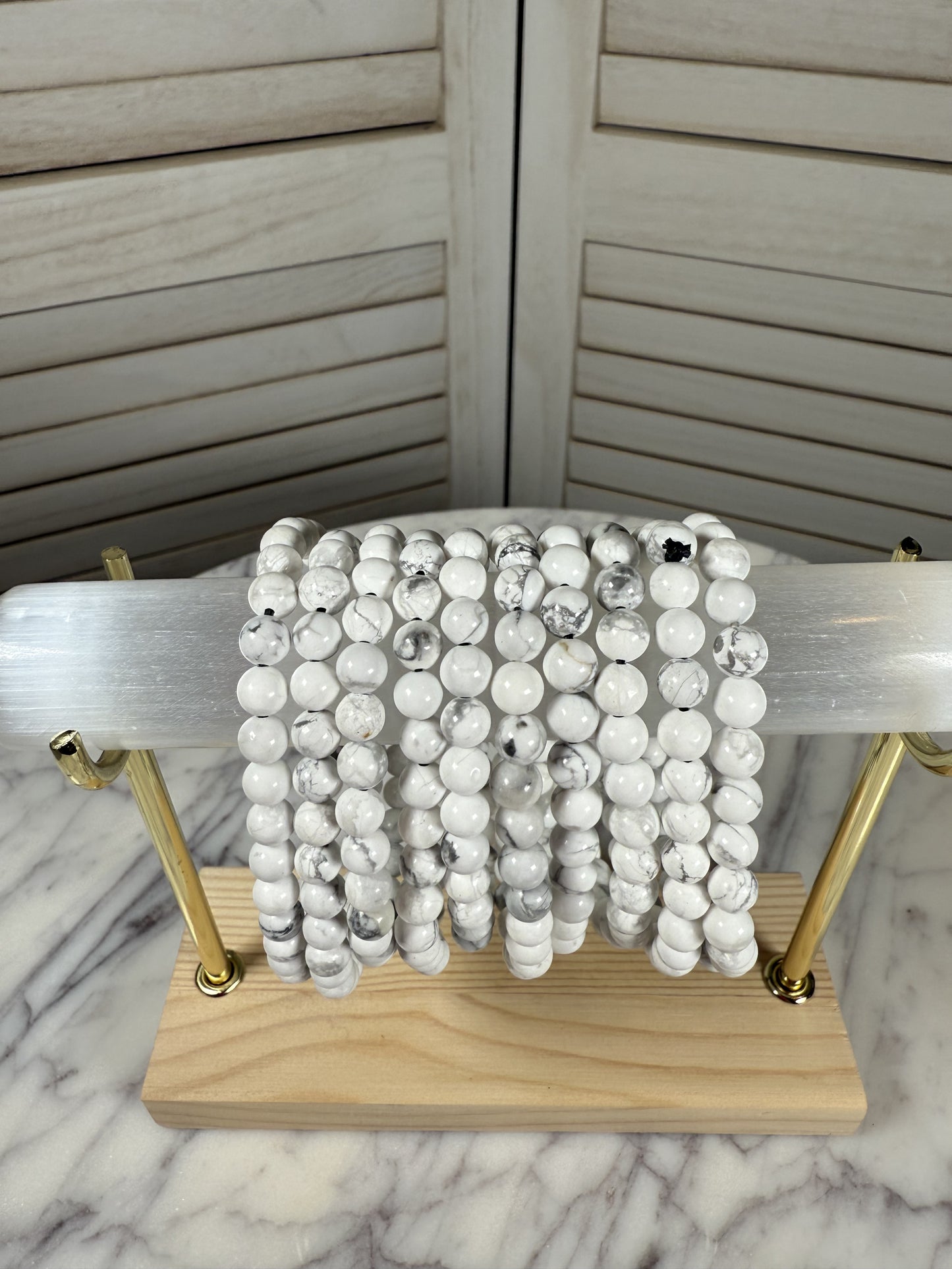 6mm Howlite Bracelet