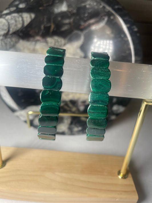 Malachite Faceted Bracelet