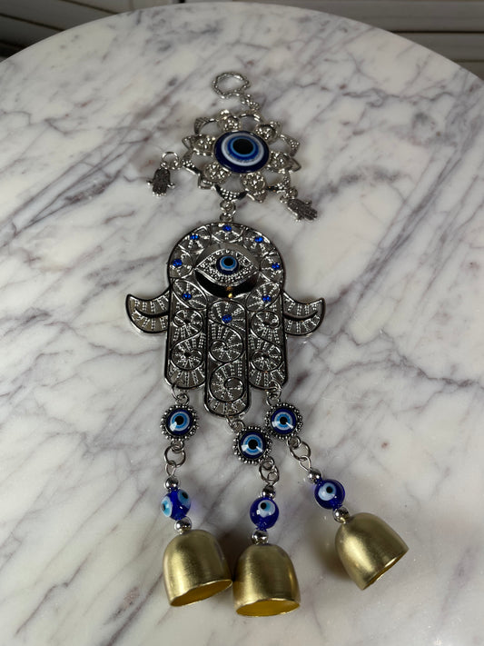 HANGING - EVIL EYE LOTUS & HAMSA HAND