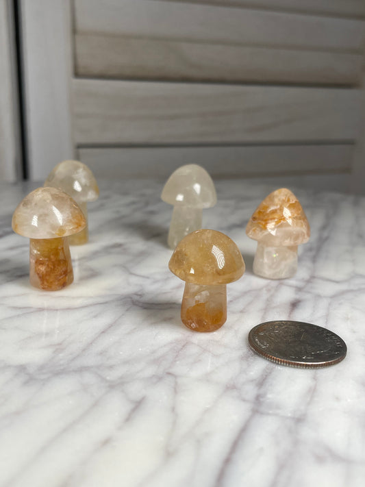 Golden Healer Mushroom Figurine