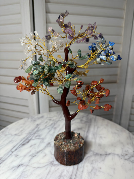 Chakra Tree with wood base