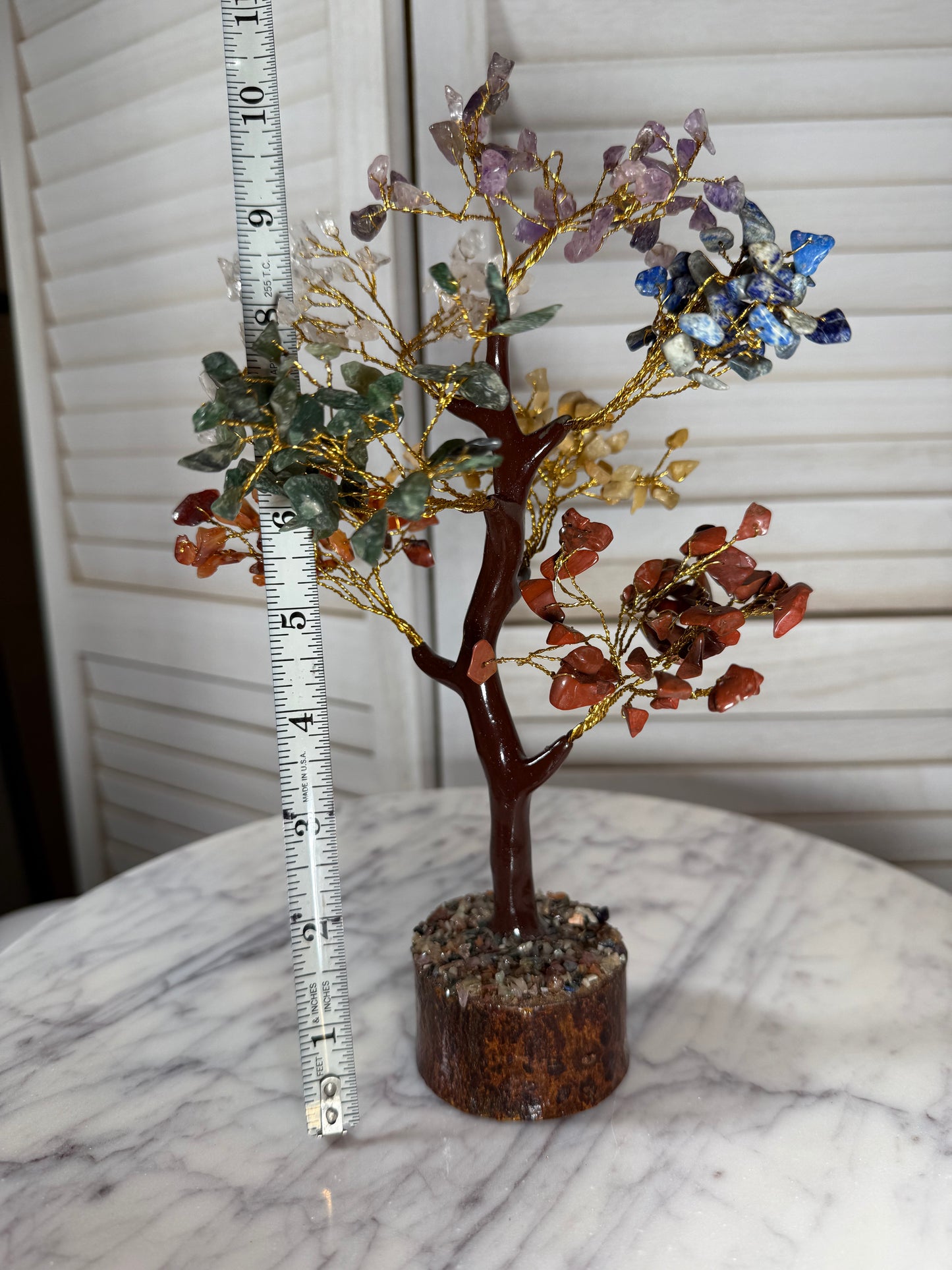 Chakra Tree with wood base