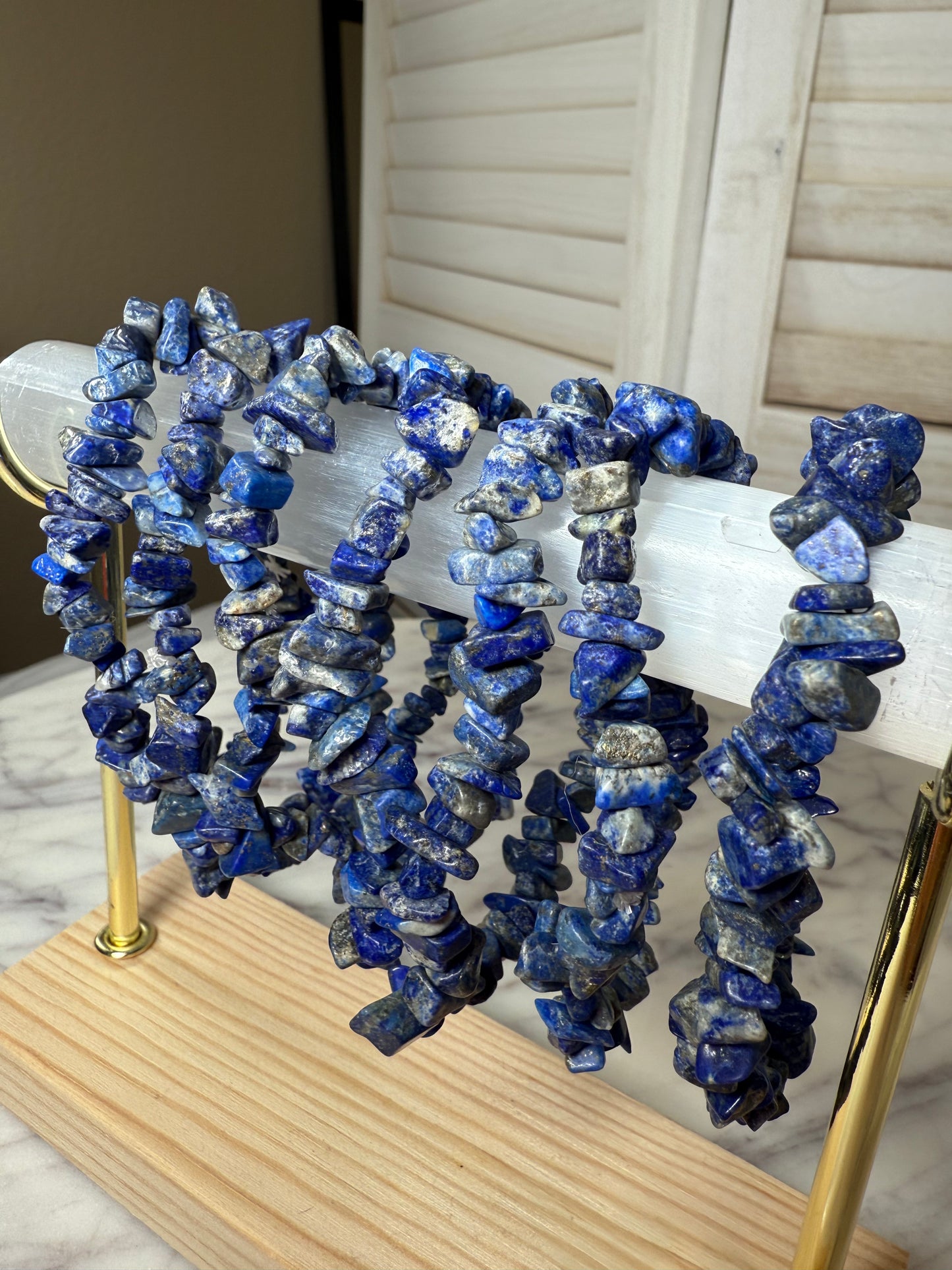 Lapis Lazuli Chip Bracelet