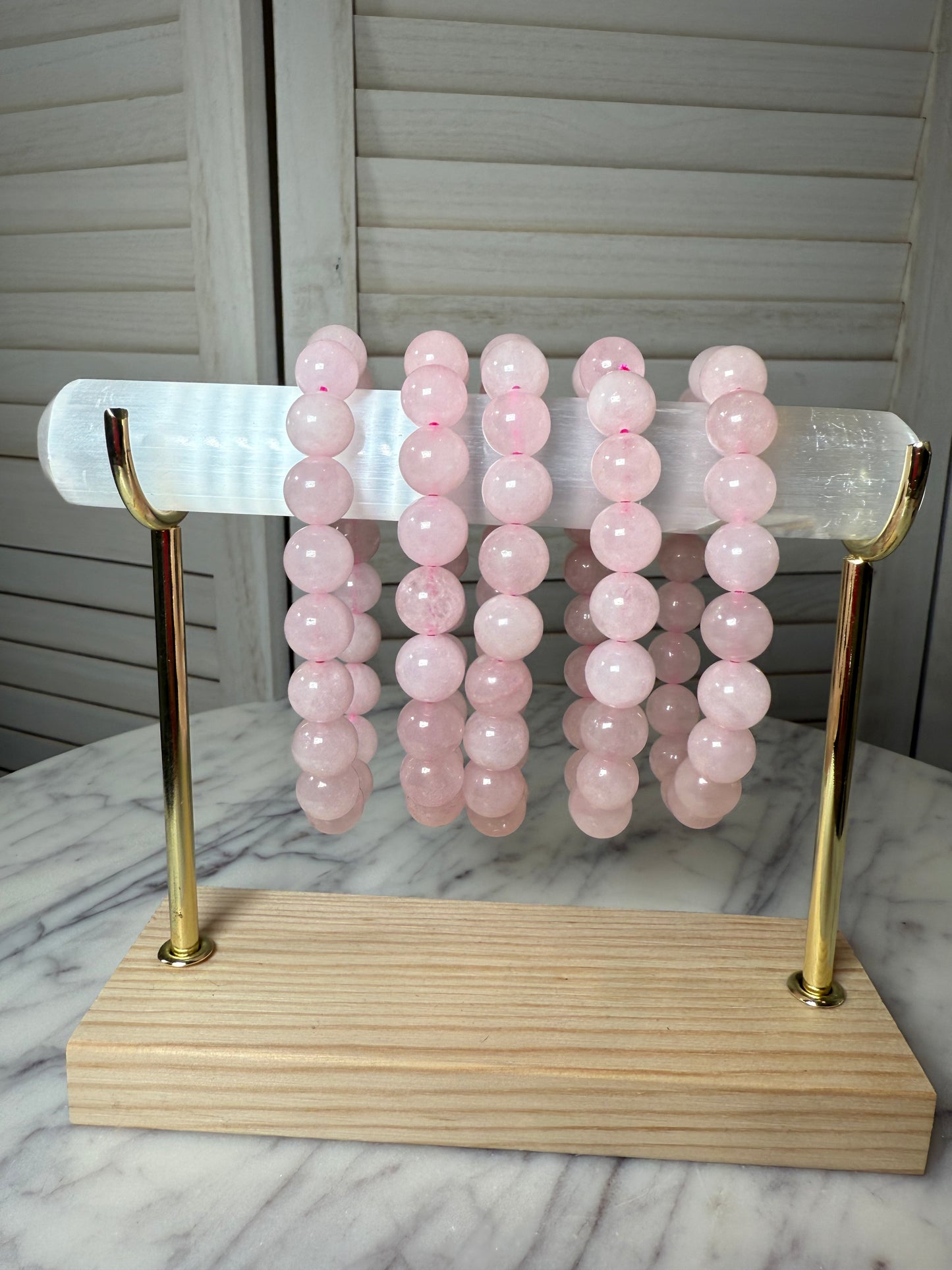 10mm Rose Quartz Bracelet