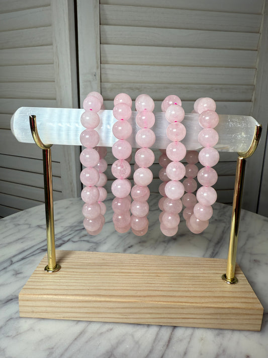 10mm Rose Quartz Bracelet