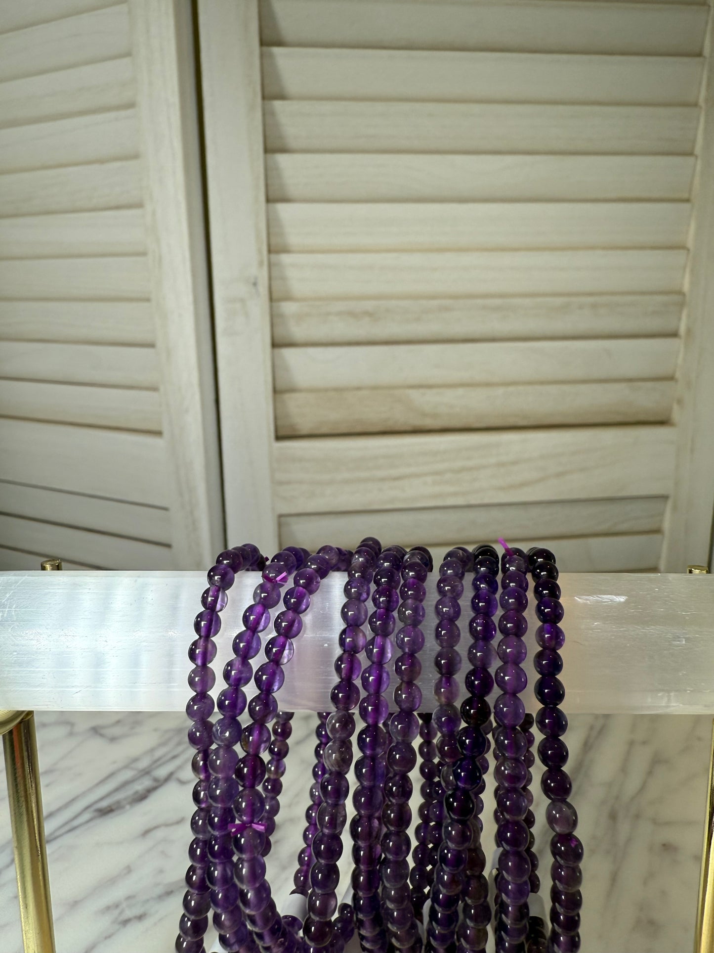4mm Amethyst Bracelet