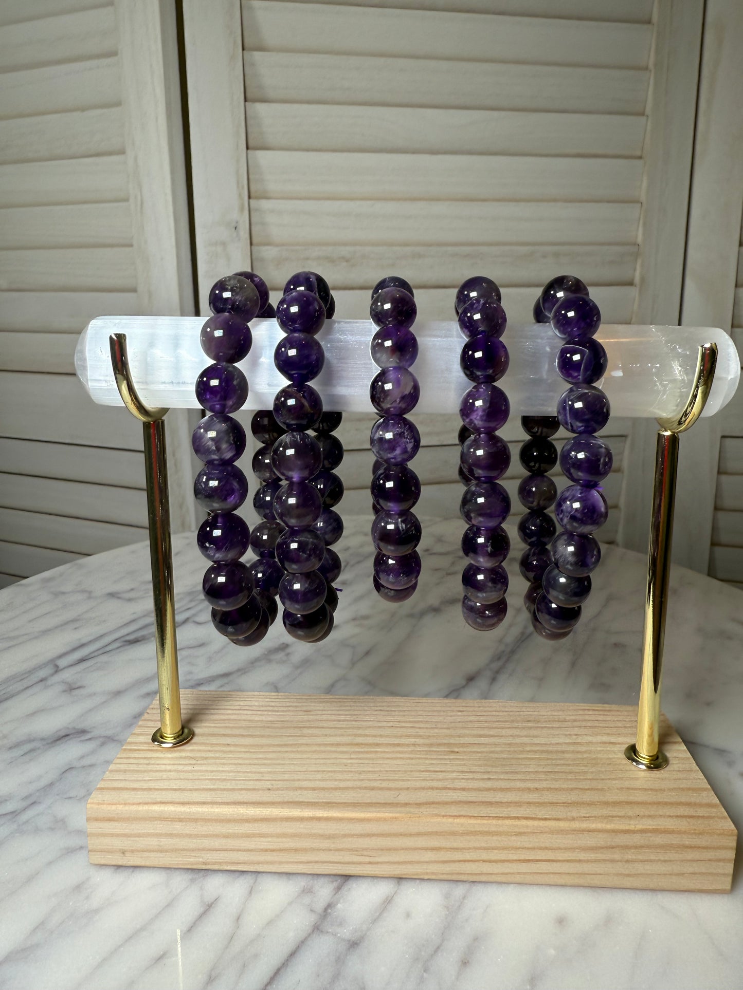 10mm Amethyst Bracelet
