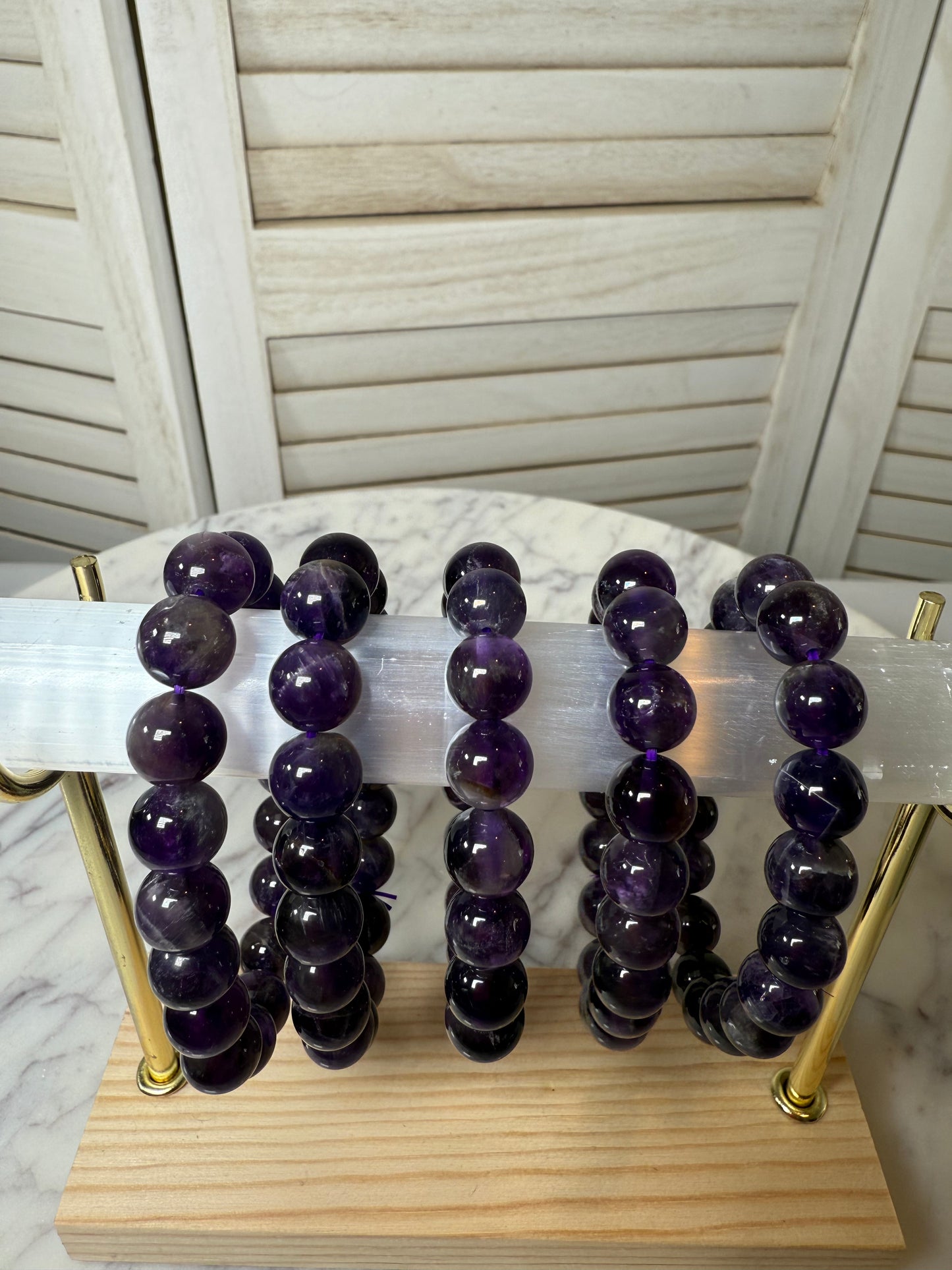10mm Amethyst Bracelet