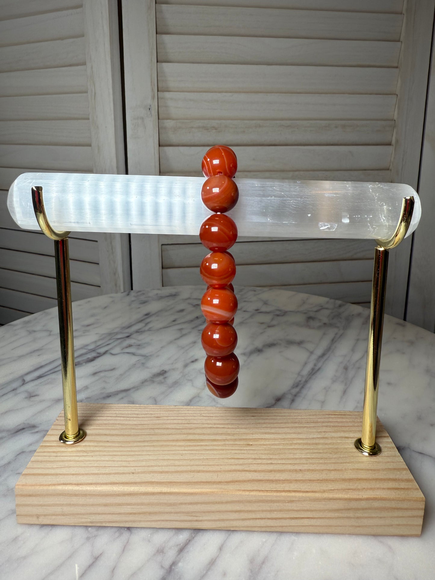 10mm Carnelian Bracelet