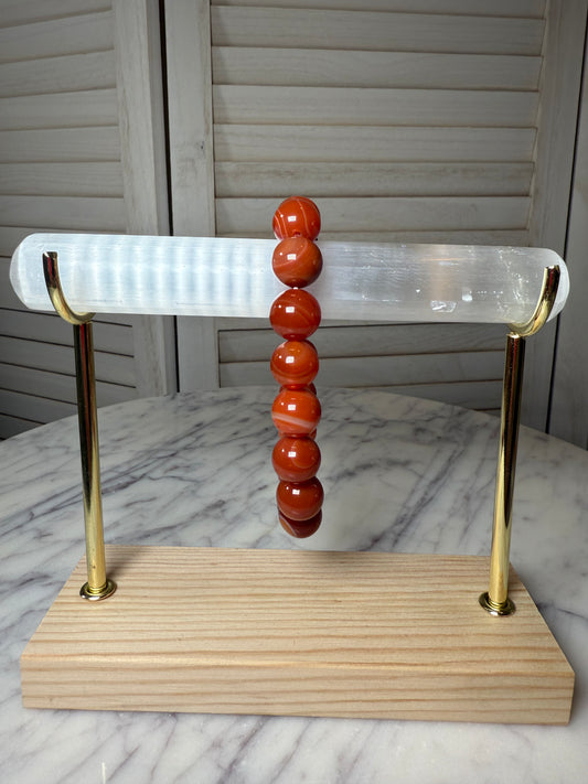 10mm Carnelian Bracelet