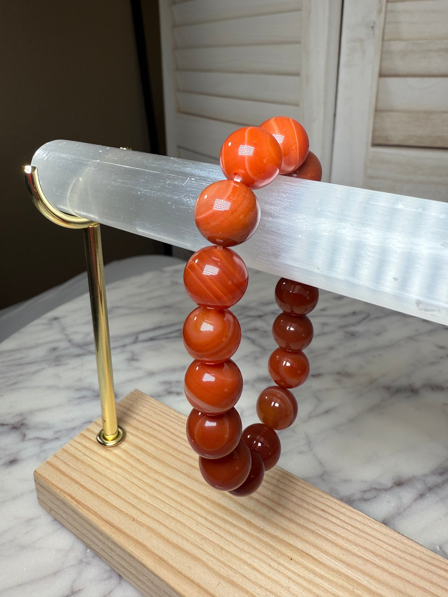 10mm Carnelian Bracelet