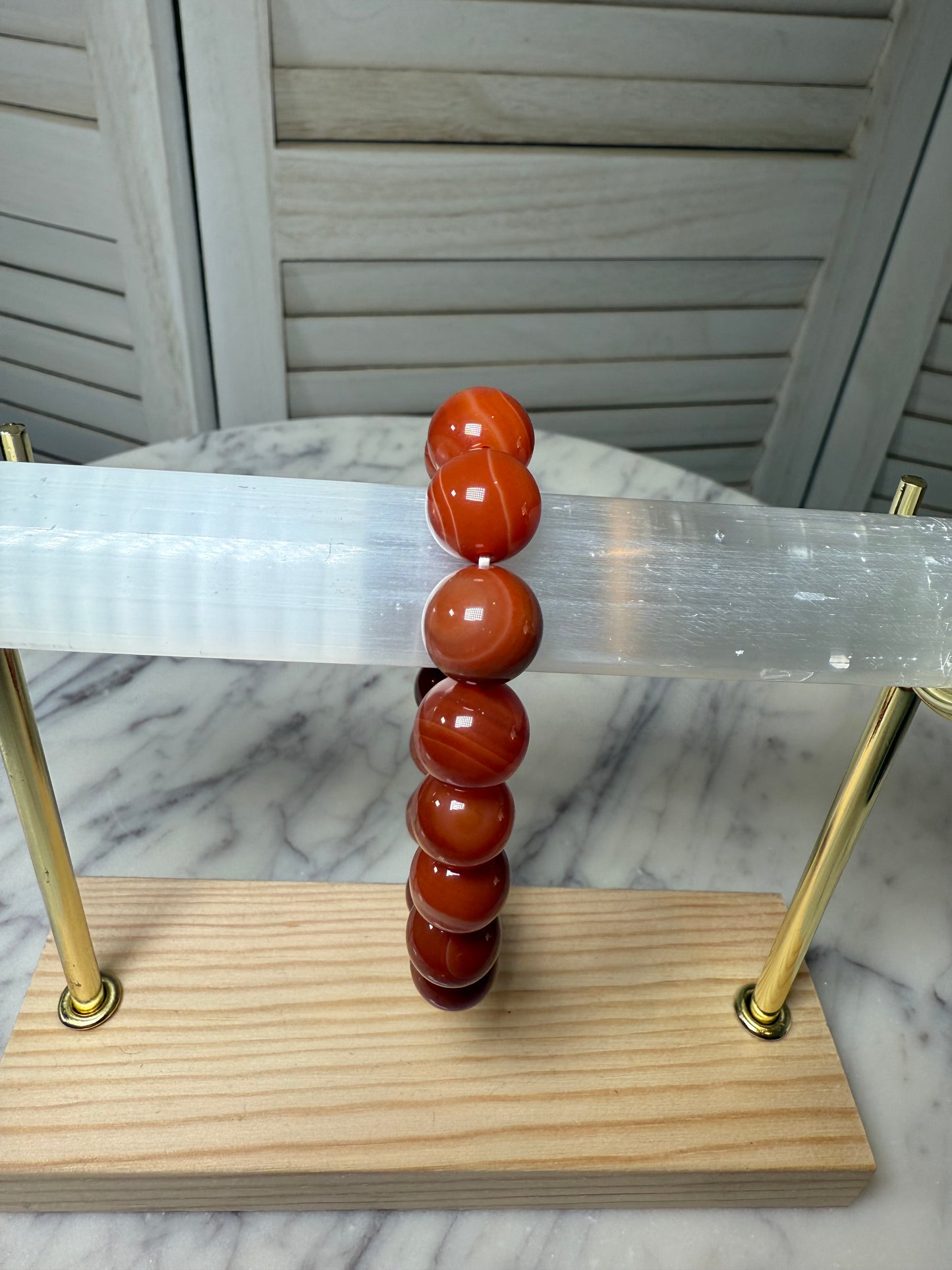 10mm Carnelian Bracelet