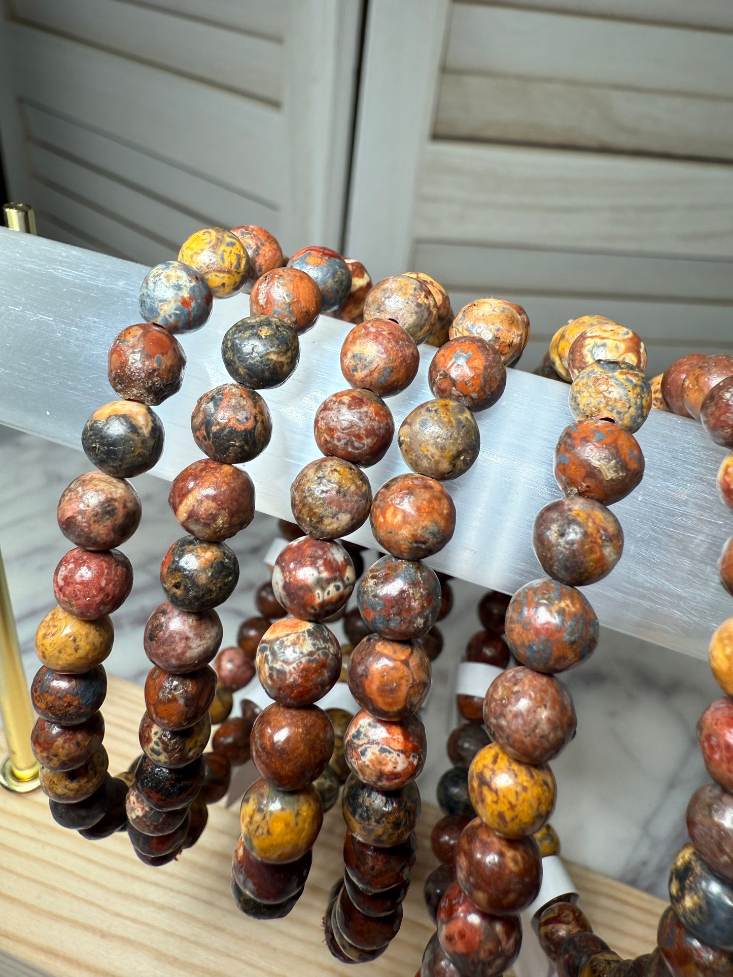 6mm Polychrome Jasper Bracelet