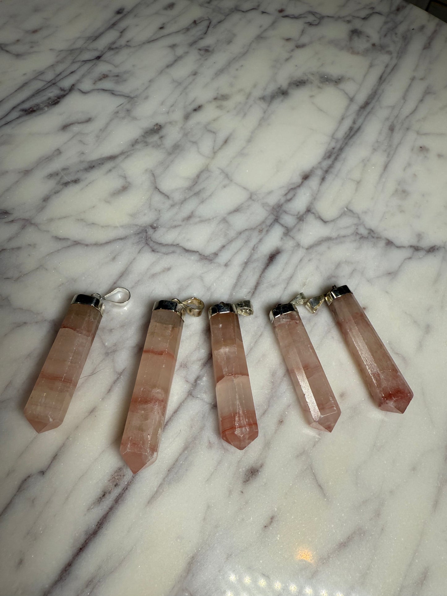 Pink Calcite Pendant