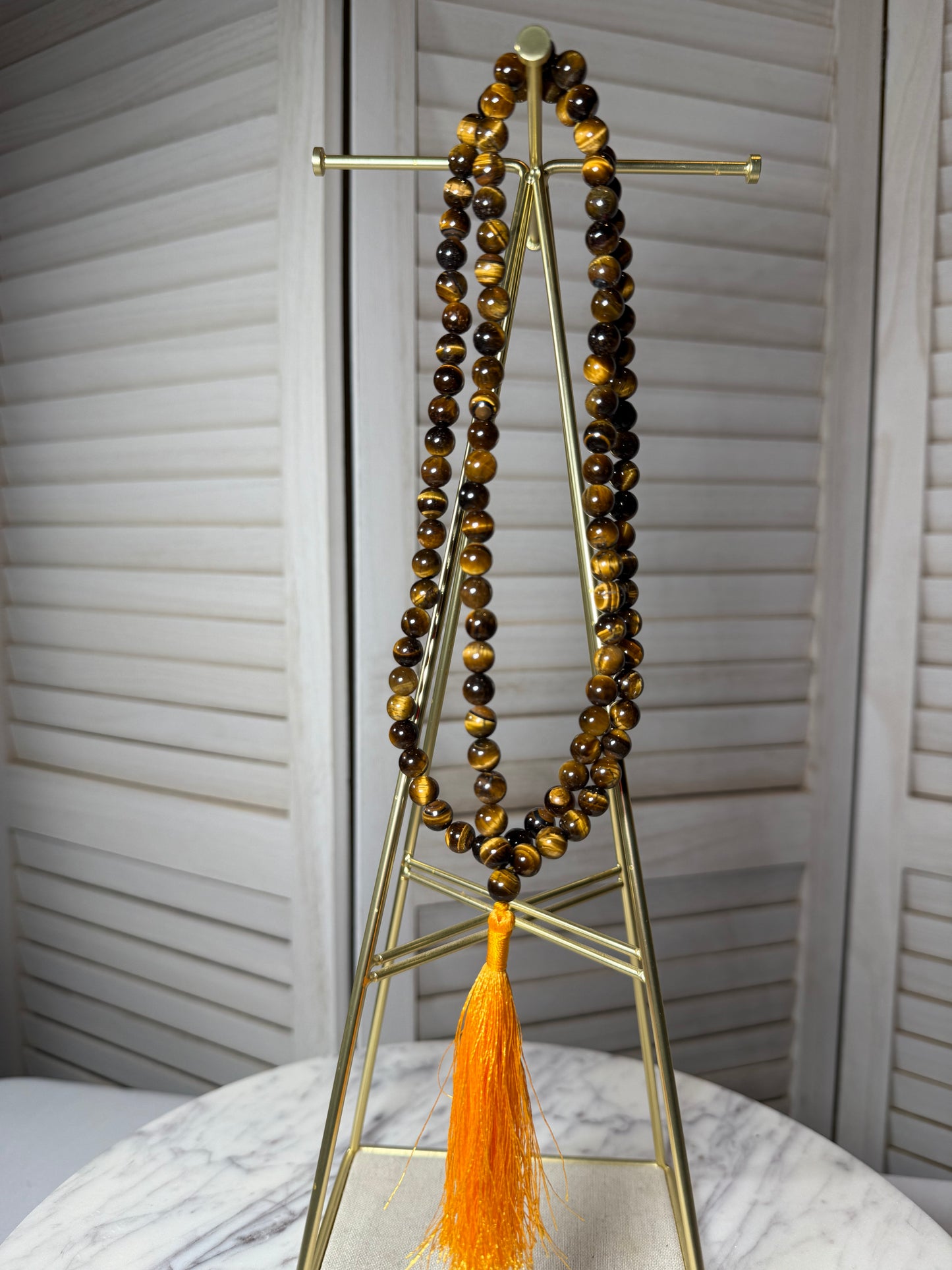 Tiger's Eye Mala Necklace
