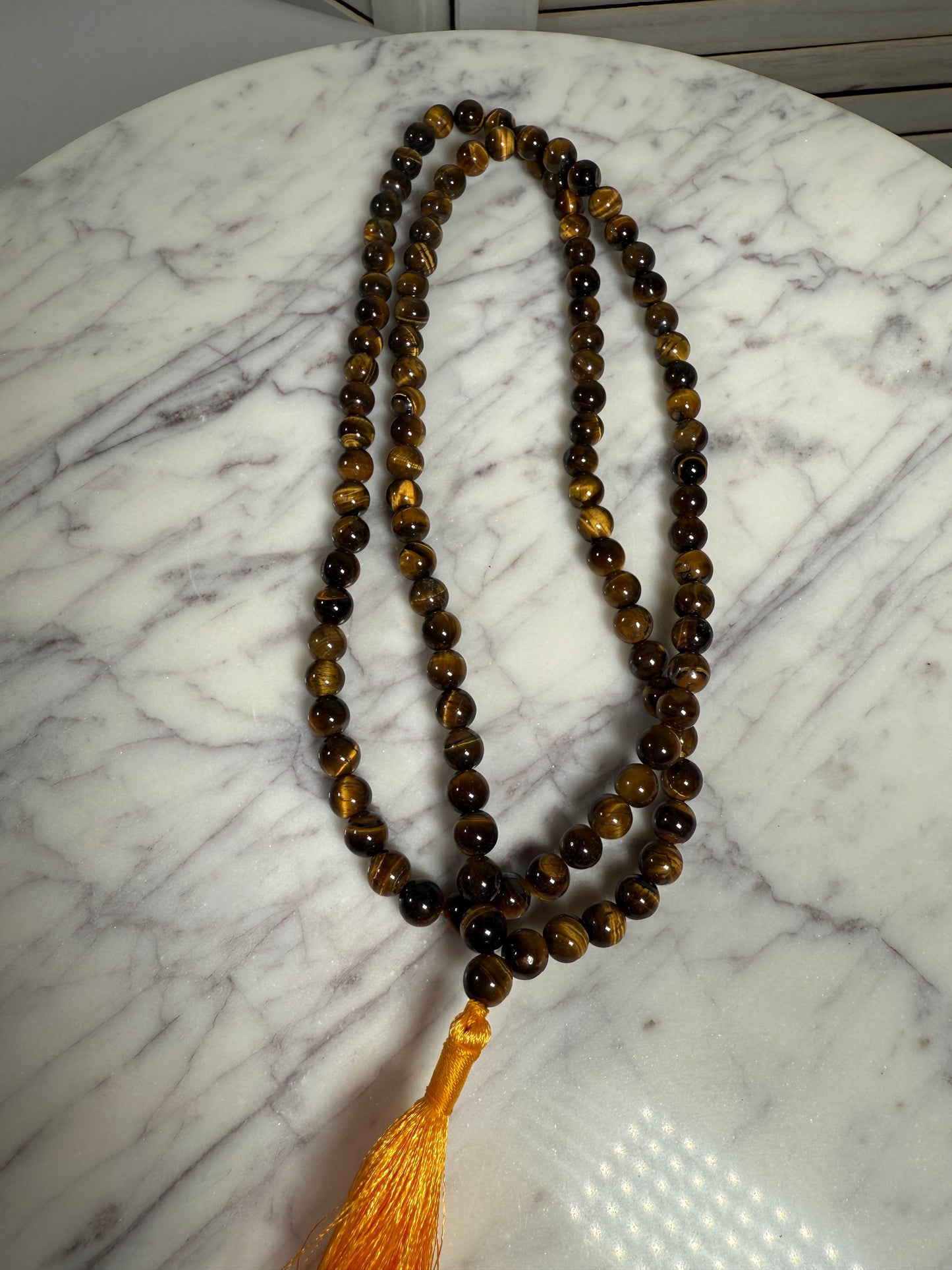 Tiger's Eye Mala Necklace