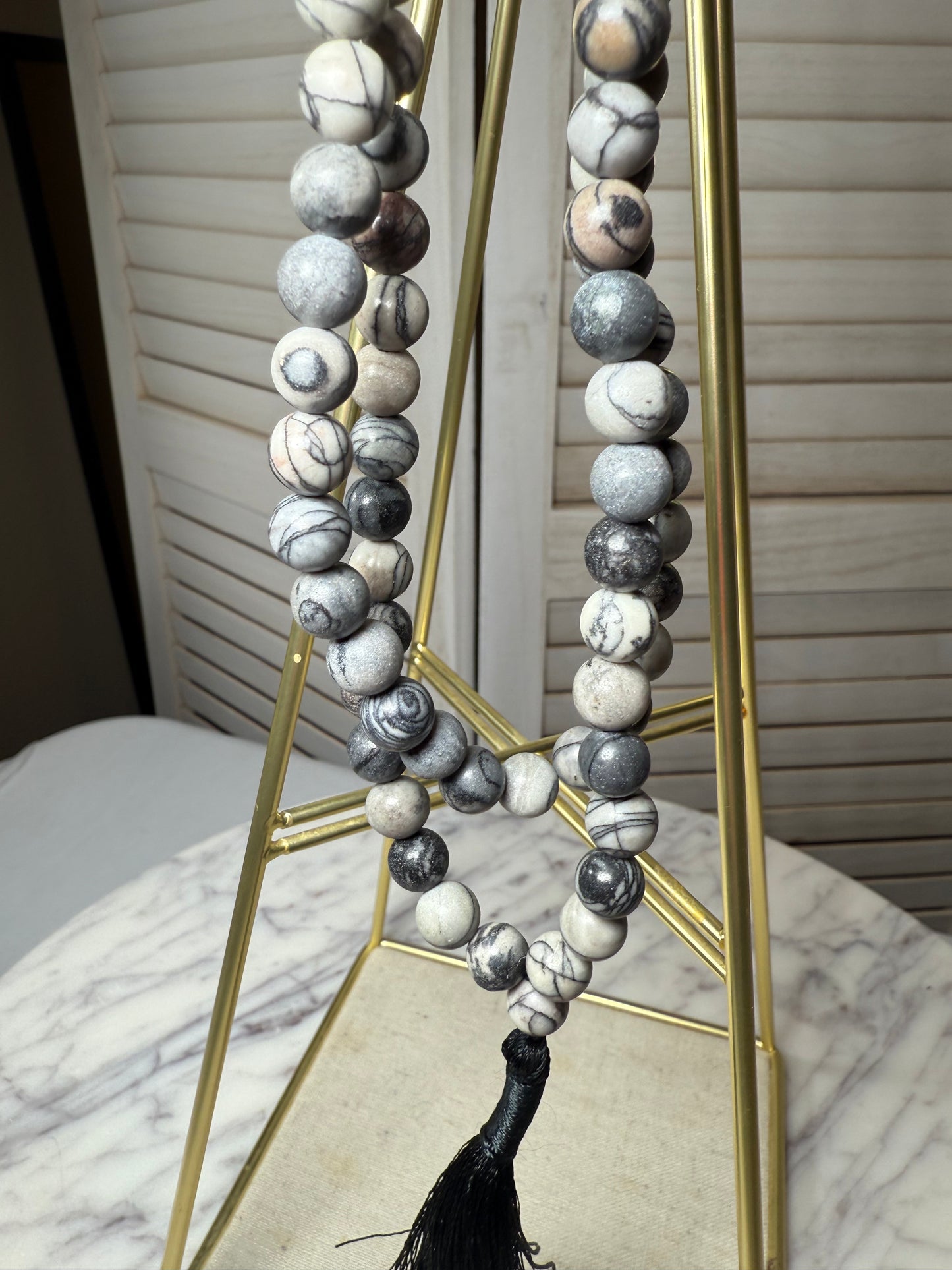 Dream Jasper Mala Necklace