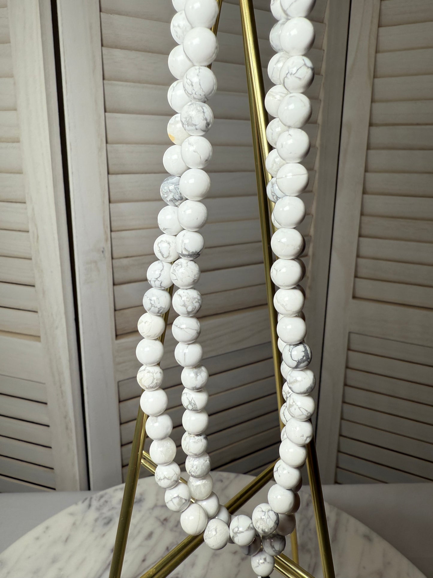 Howlite Mala Necklace