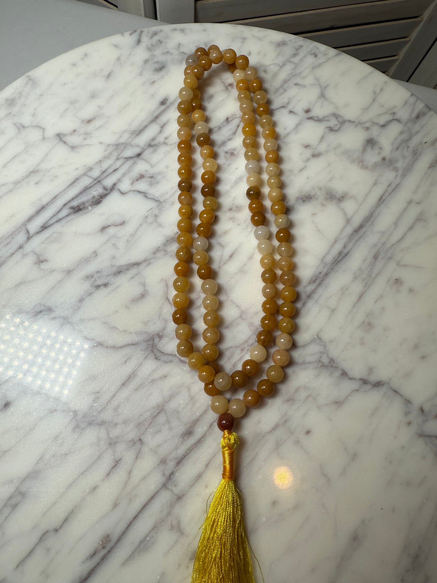 Golden Healer Mala Necklace