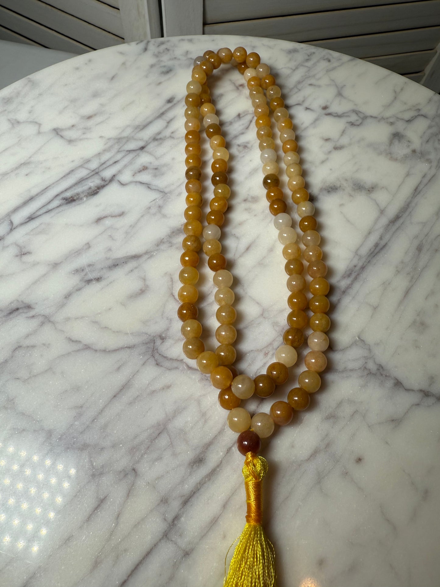 Golden Healer Mala Necklace