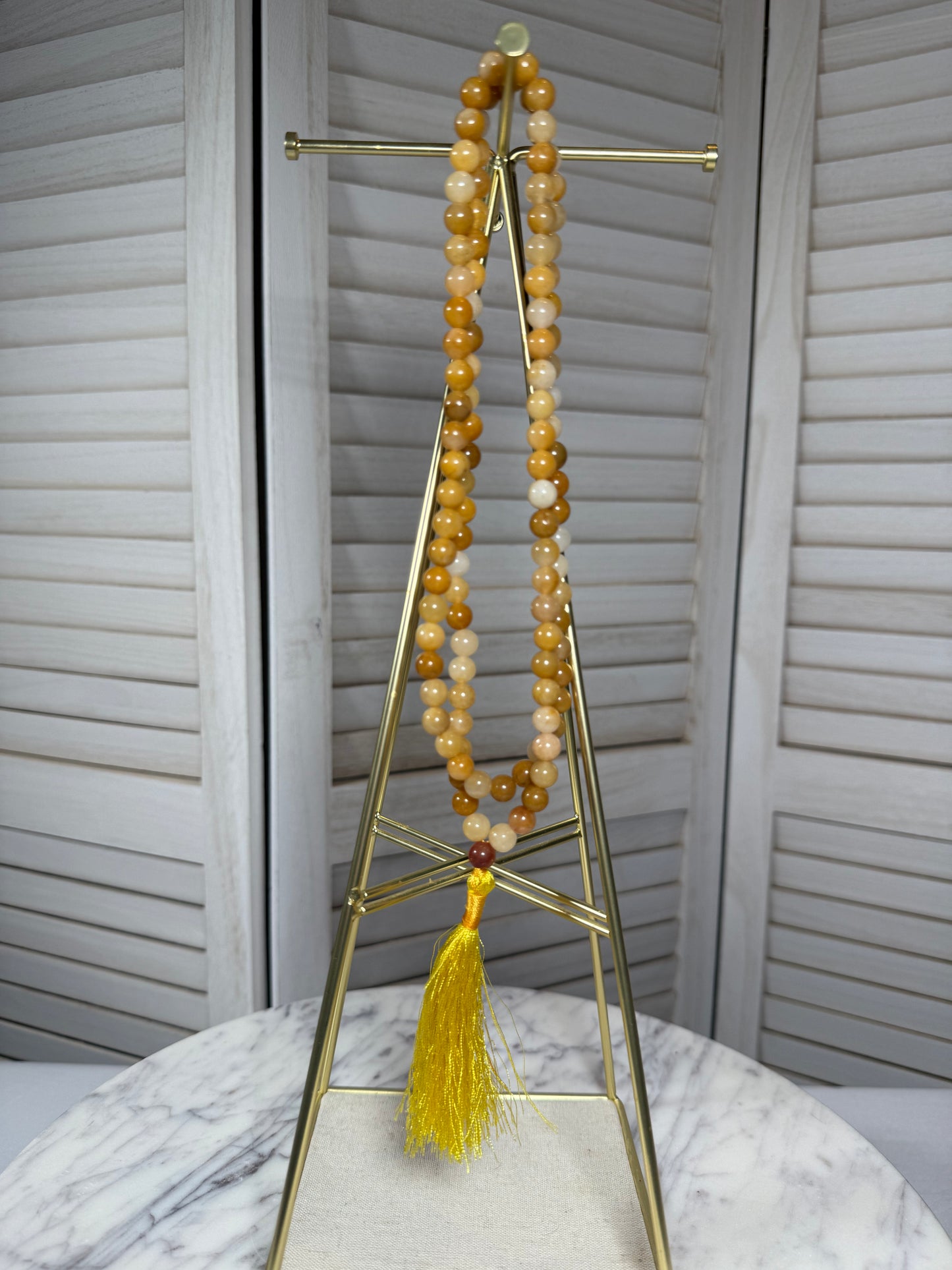 Golden Healer Mala Necklace