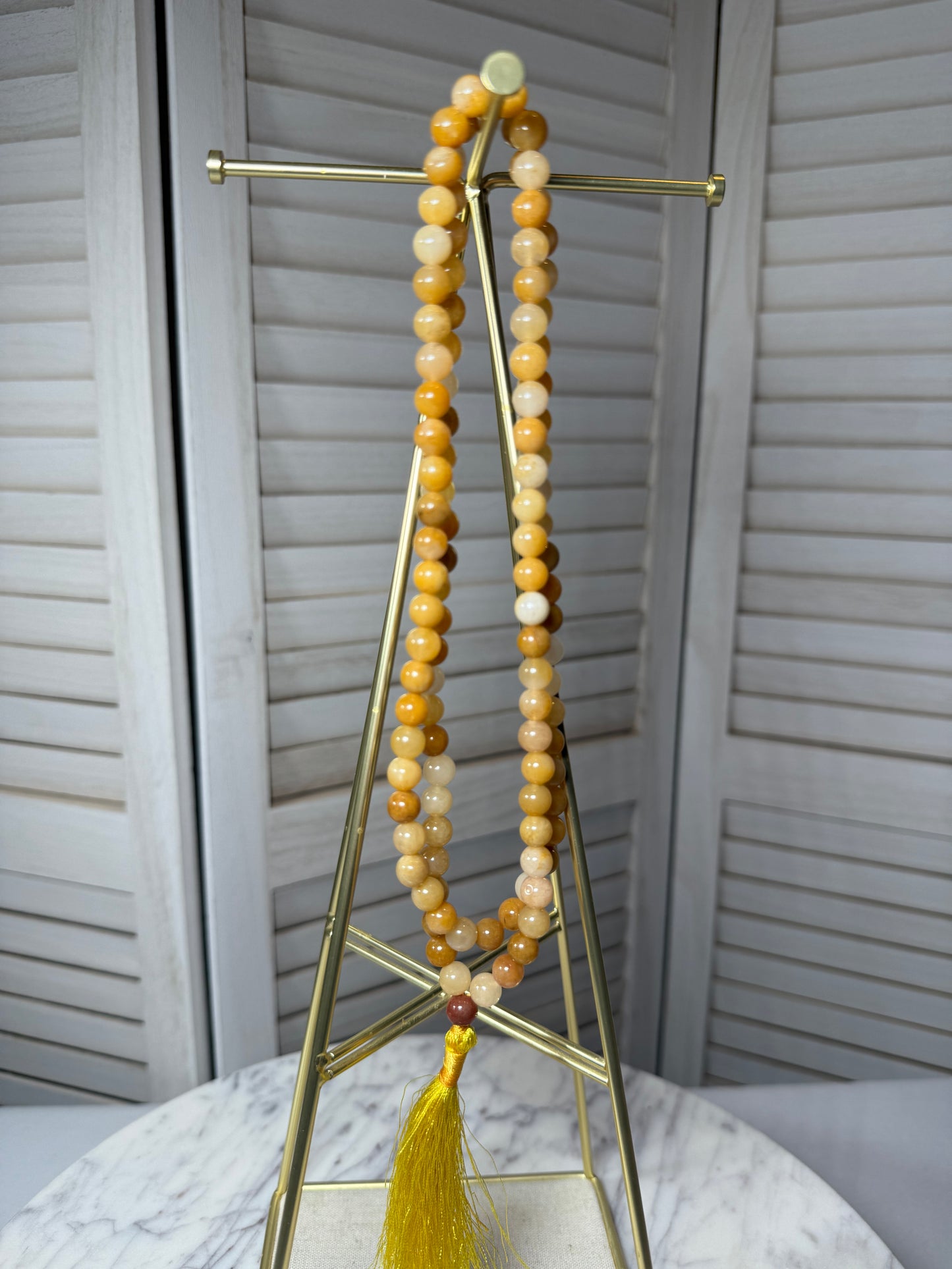 Golden Healer Mala Necklace
