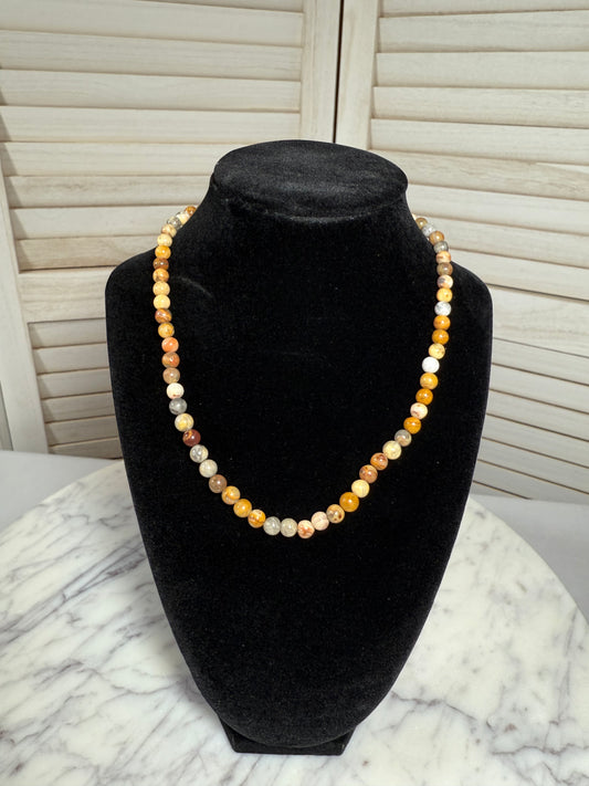 Crazy Lace Agate Choker