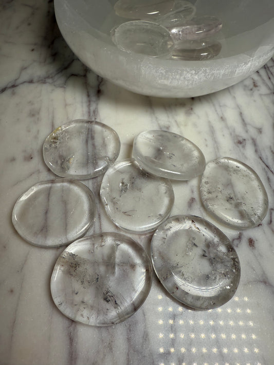 Clear Quartz Flat Stone