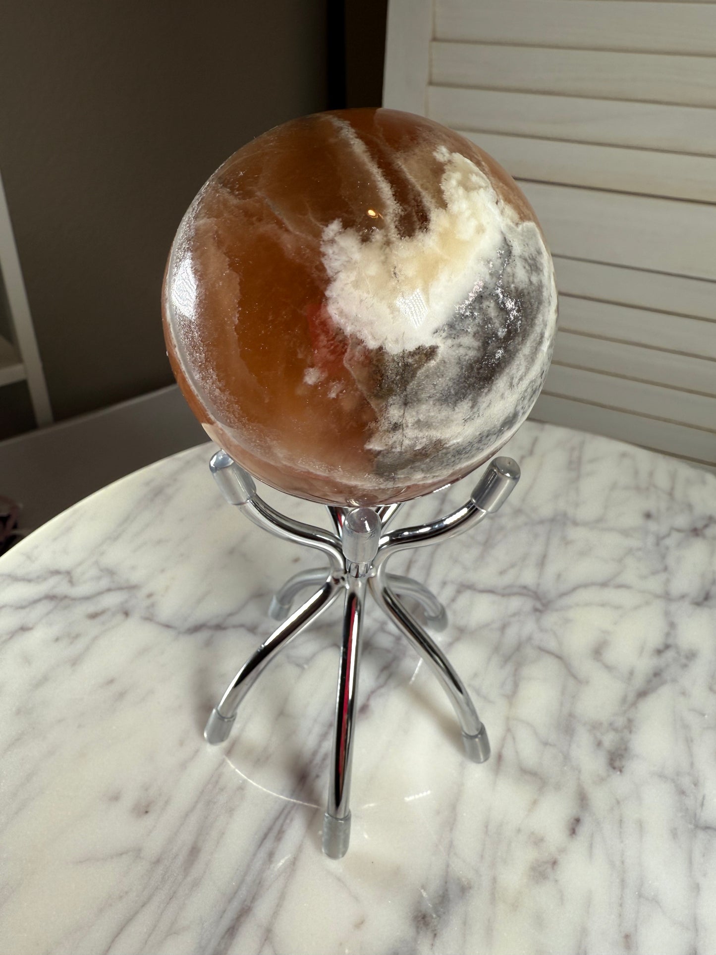 Cherry Calcite Sphere