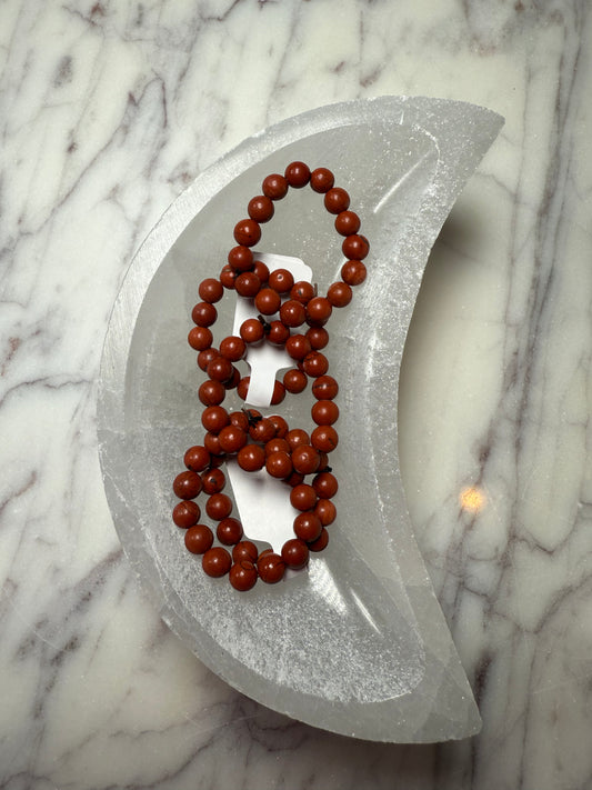 Red Jasper Mini Bead Ring
