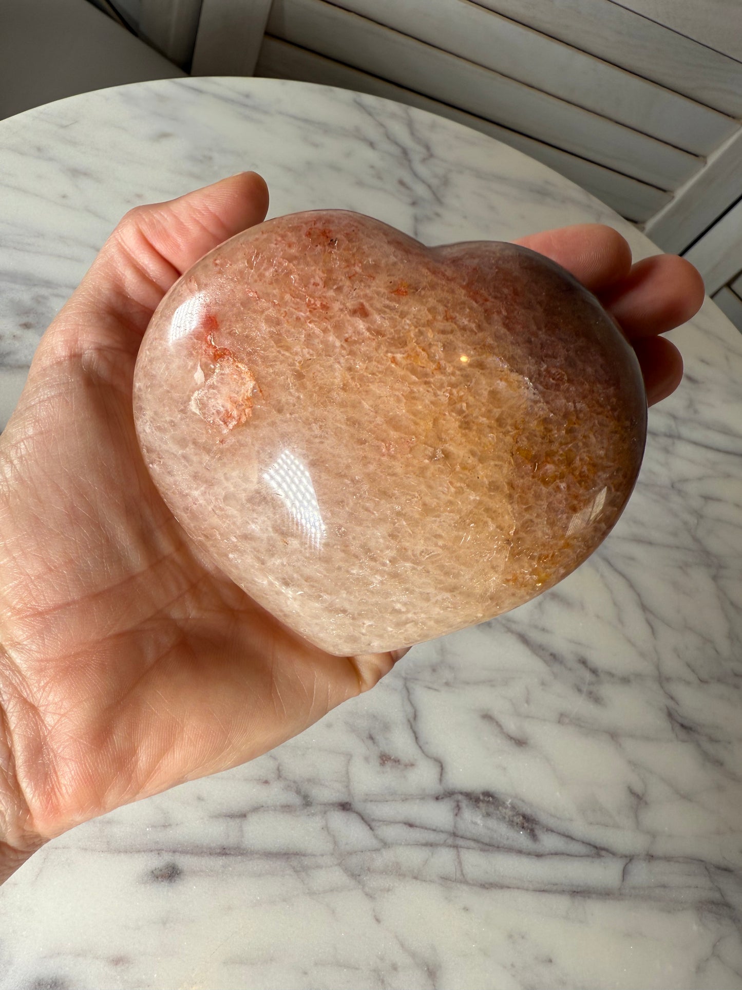 Strawberry Quartz Heart