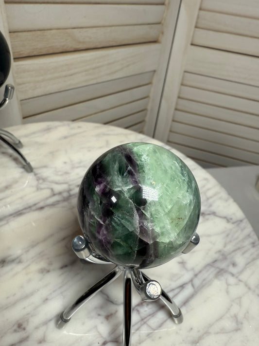 Rainbow Fluorite Sphere