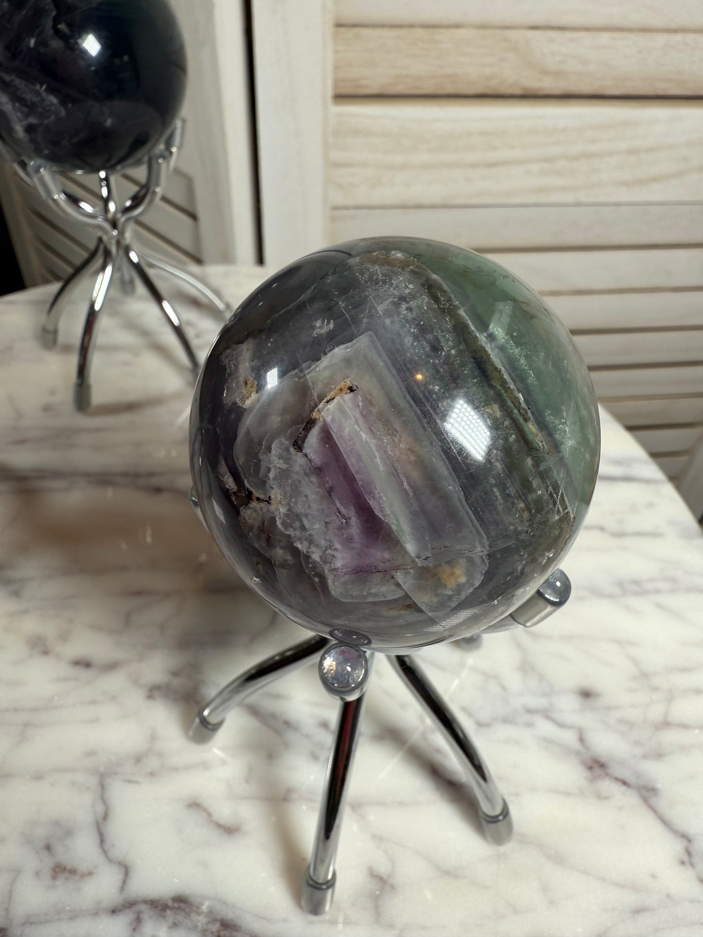 Rainbow Fluorite Sphere