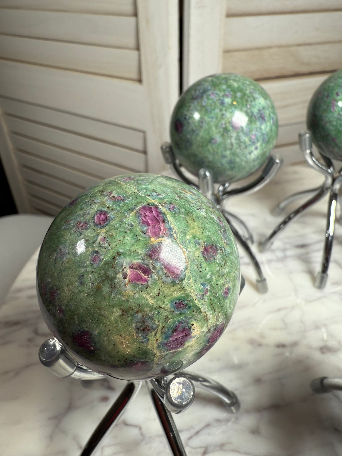 Ruby Fuchsite Sphere