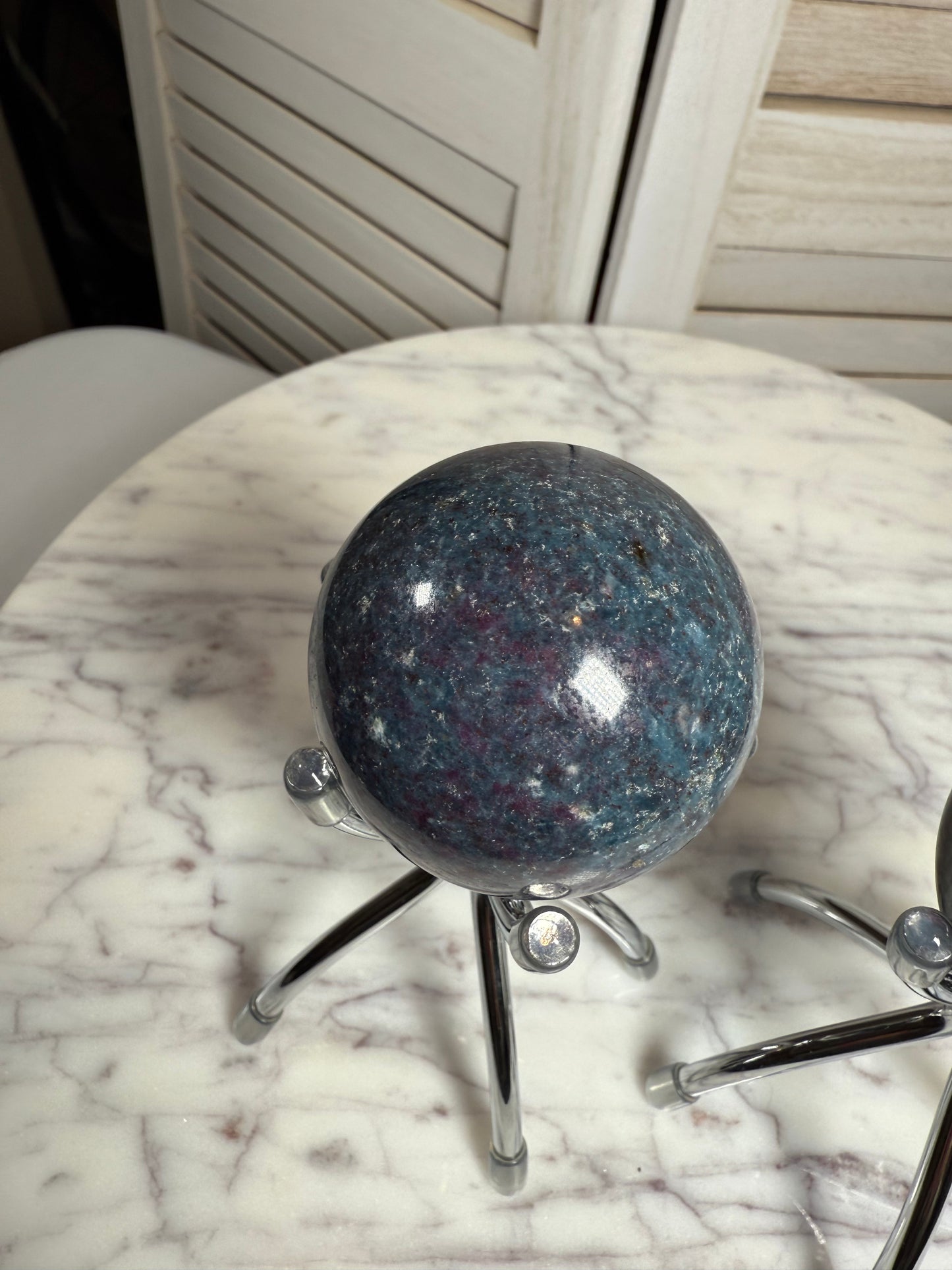 Ruby in Kyanite Sphere