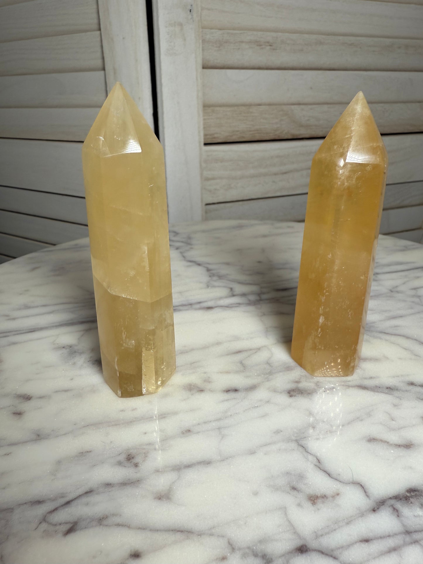Honey Calcite Tower
