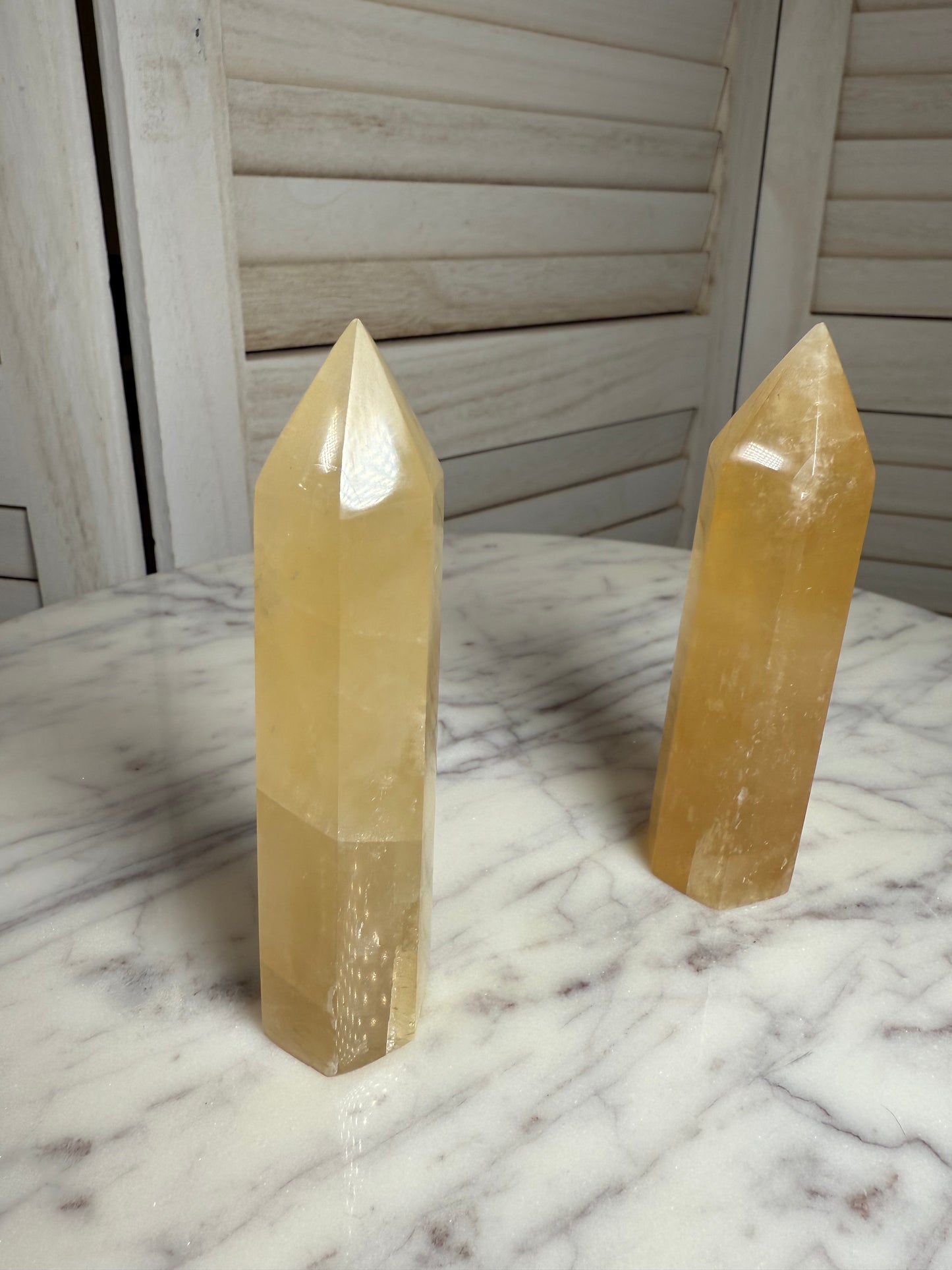 Honey Calcite Tower
