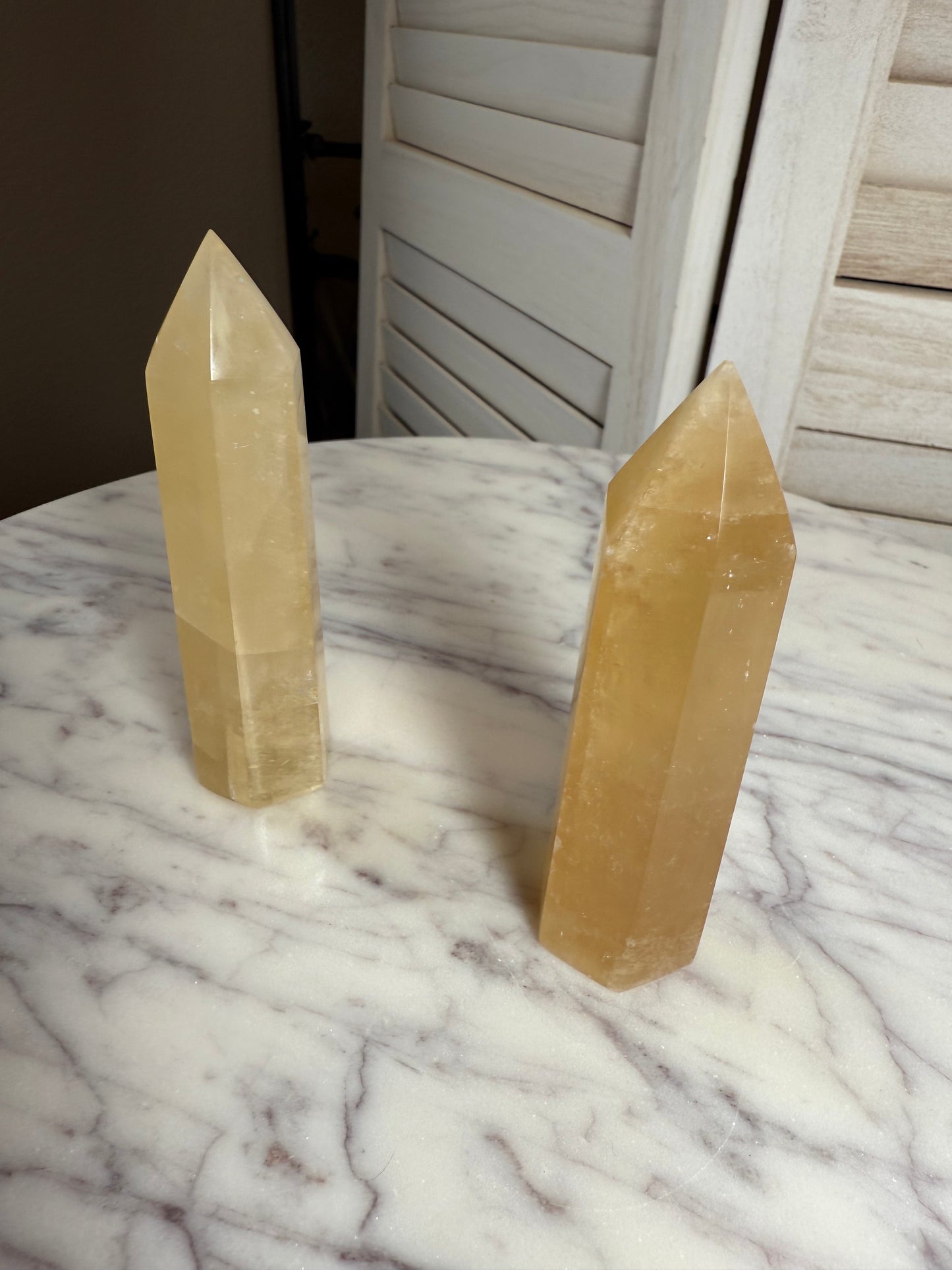 Honey Calcite Tower