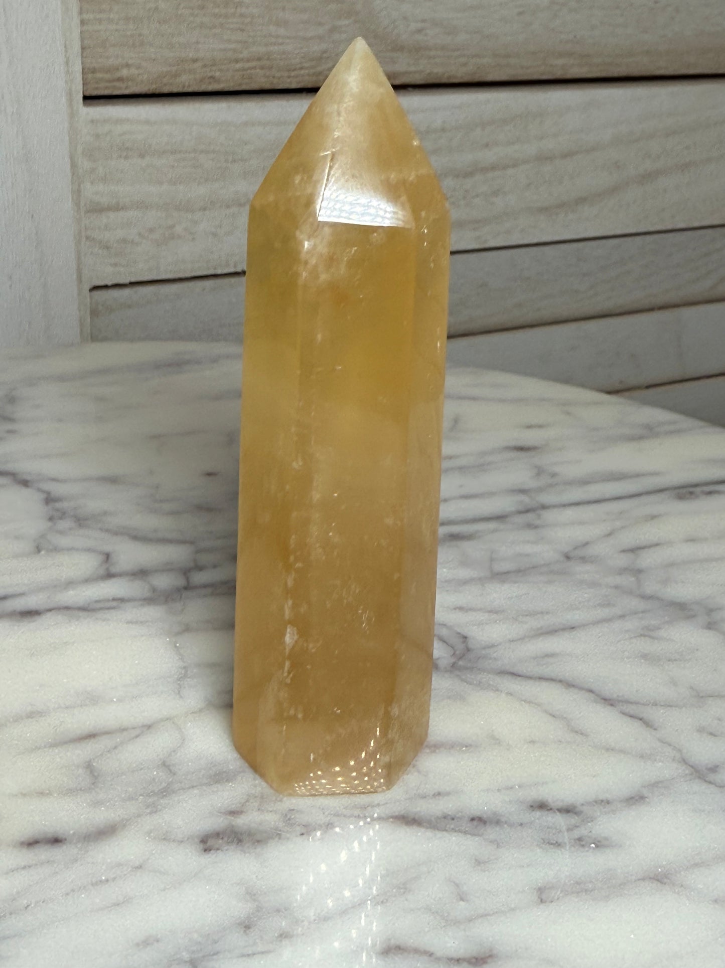 Honey Calcite Tower