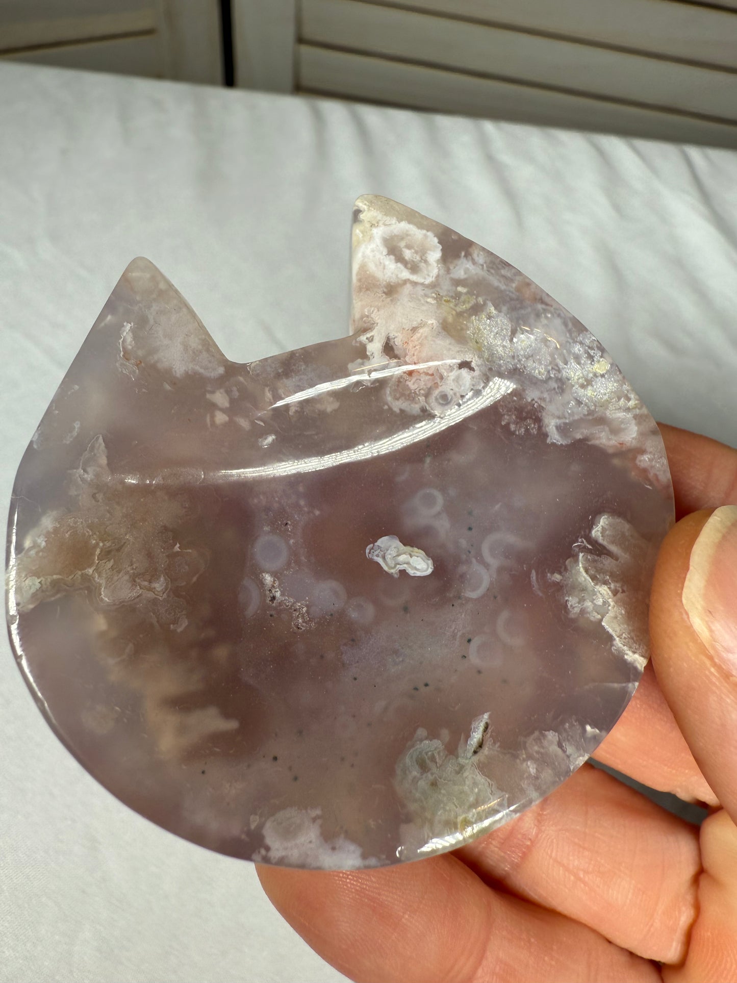 Flower Agate Cat Dish