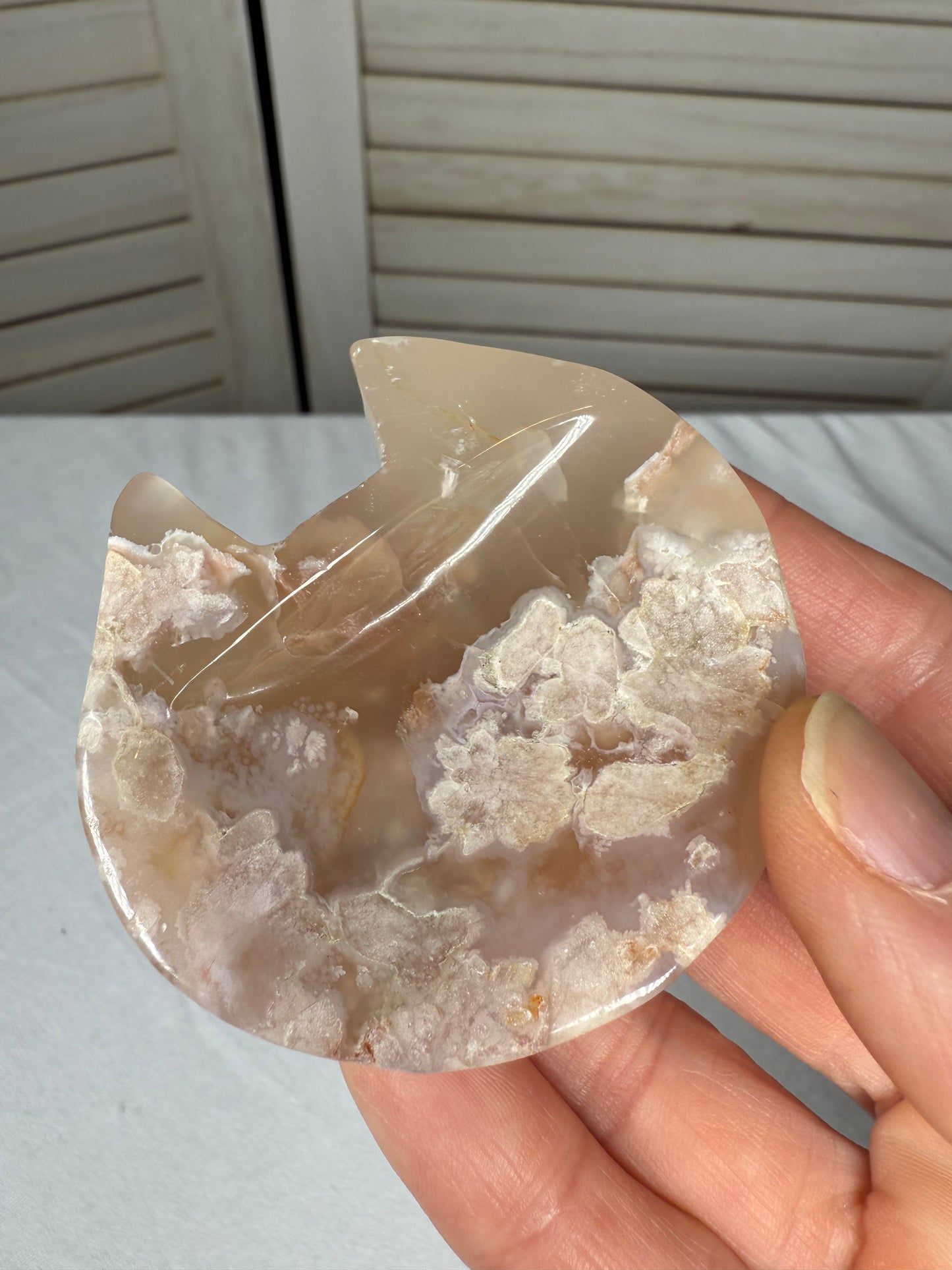 Flower Agate Cat Dish