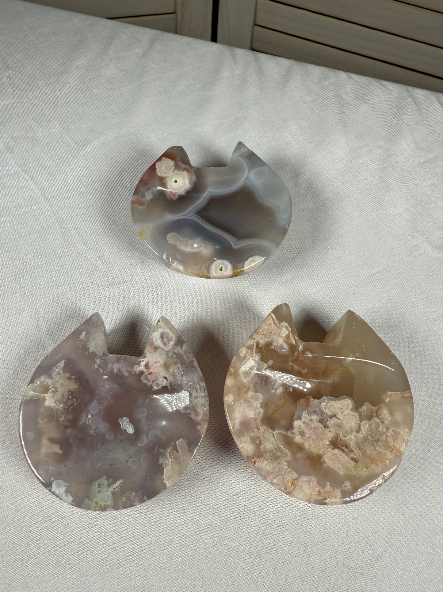 Flower Agate Cat Dish
