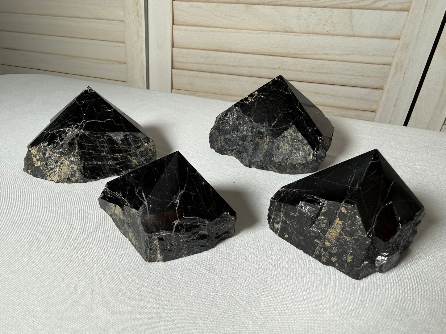 Black Tourmaline Top Polish Point